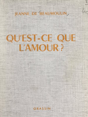 cover image of Qu'est-ce que l'amour ?